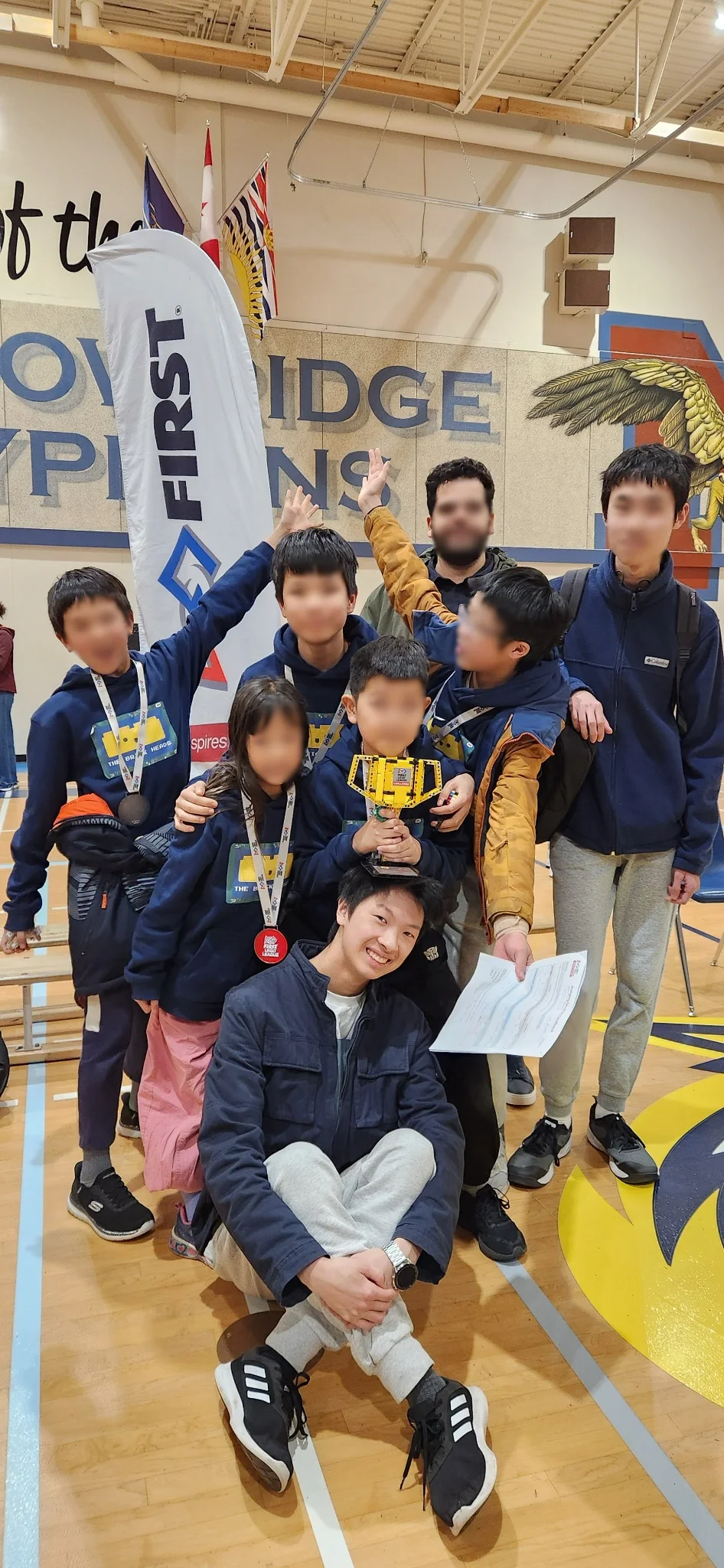 Team holding an award at the 2025 Provincial Championship